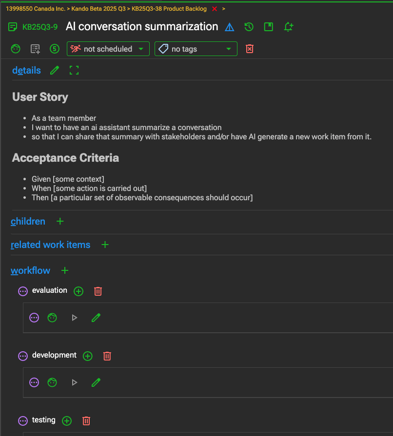 user story
